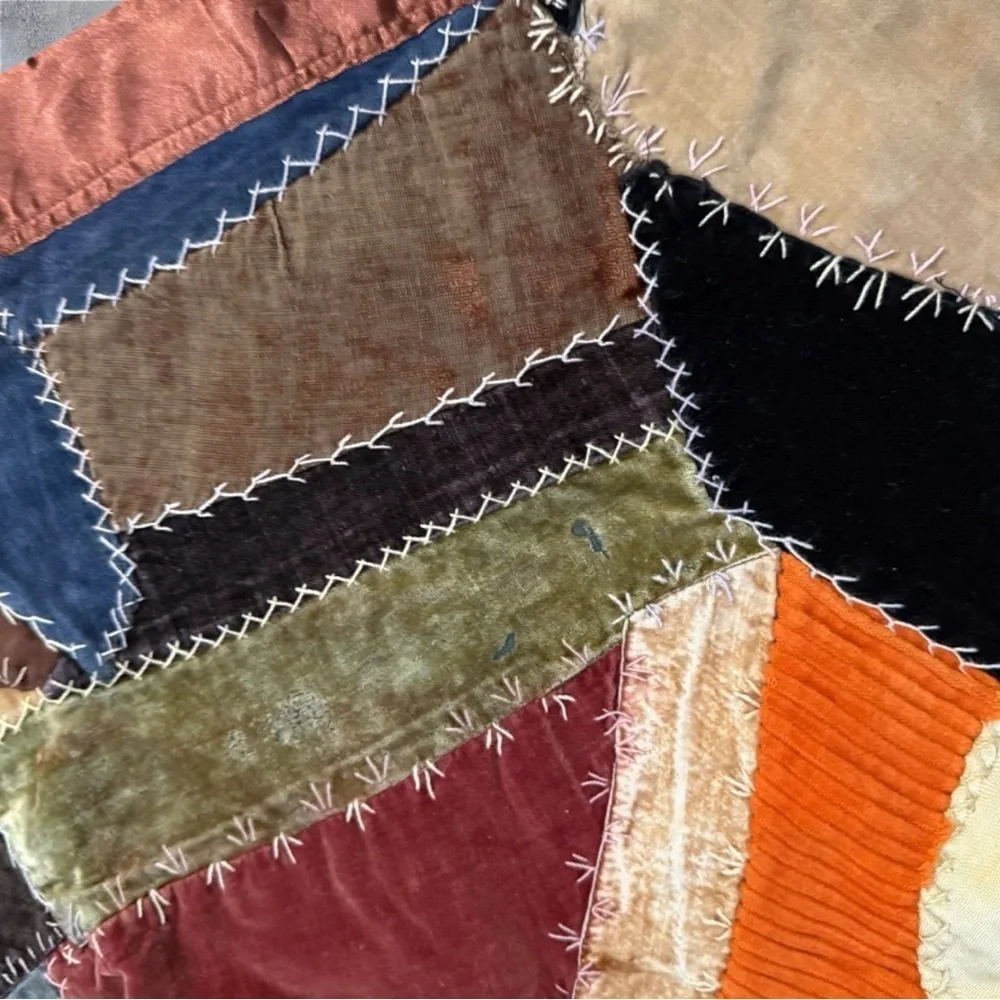 Antique American Crazy Quilt from the 1890’s